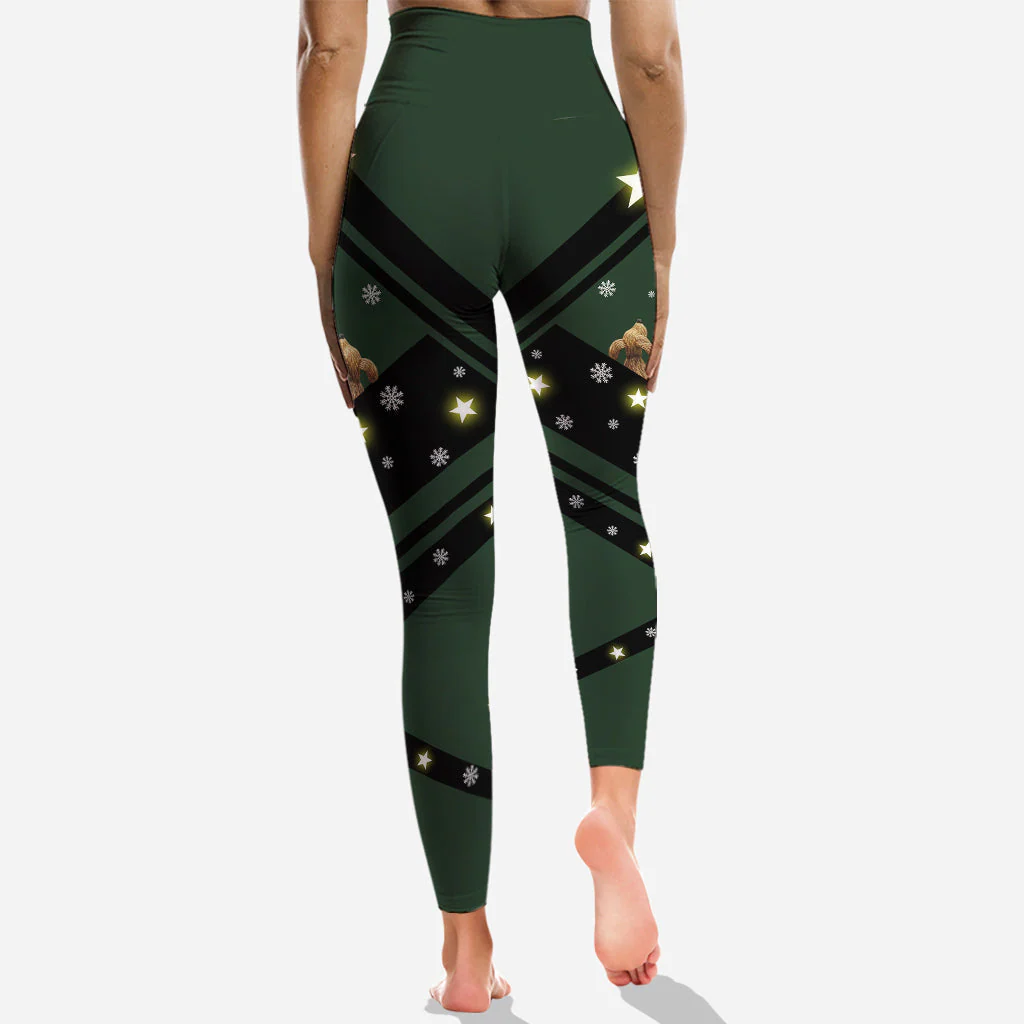 Merry Grinchmas - Personalized Hoodie and Leggings - Christmas Gift For Her HH01 - Image 4