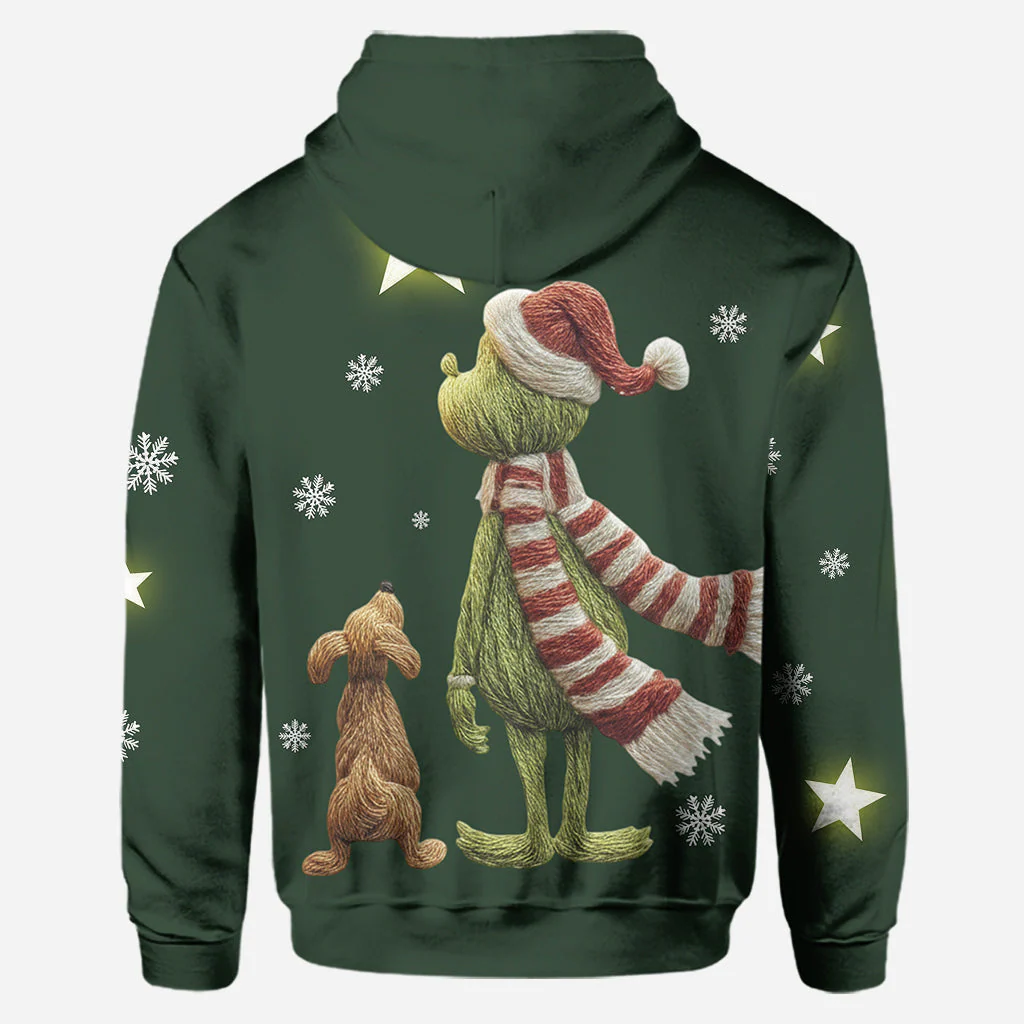 Merry Grinchmas - Personalized Hoodie and Leggings - Christmas Gift For Her HH01 - Image 6
