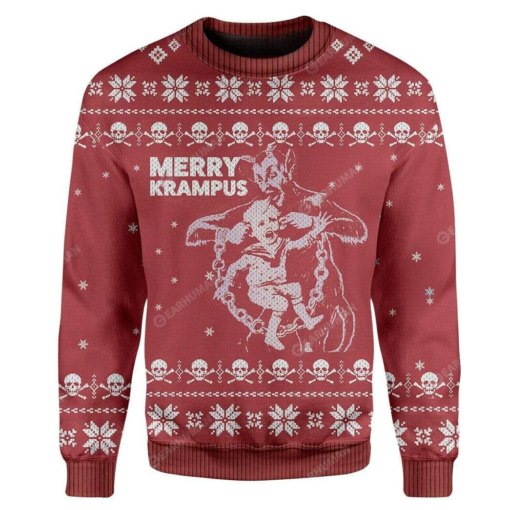 Merry Krampus - Funny Ugly Sweatshirt - Best Gift For Christmas