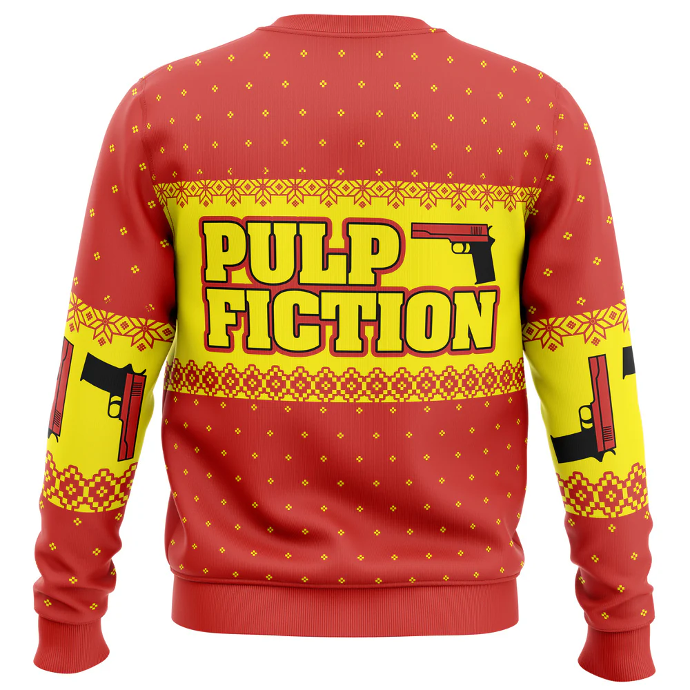 Merry Xmas Again Pulp Fiction - Ugly Christmas Sweater - Christmas Gifts NL122 - Image 2