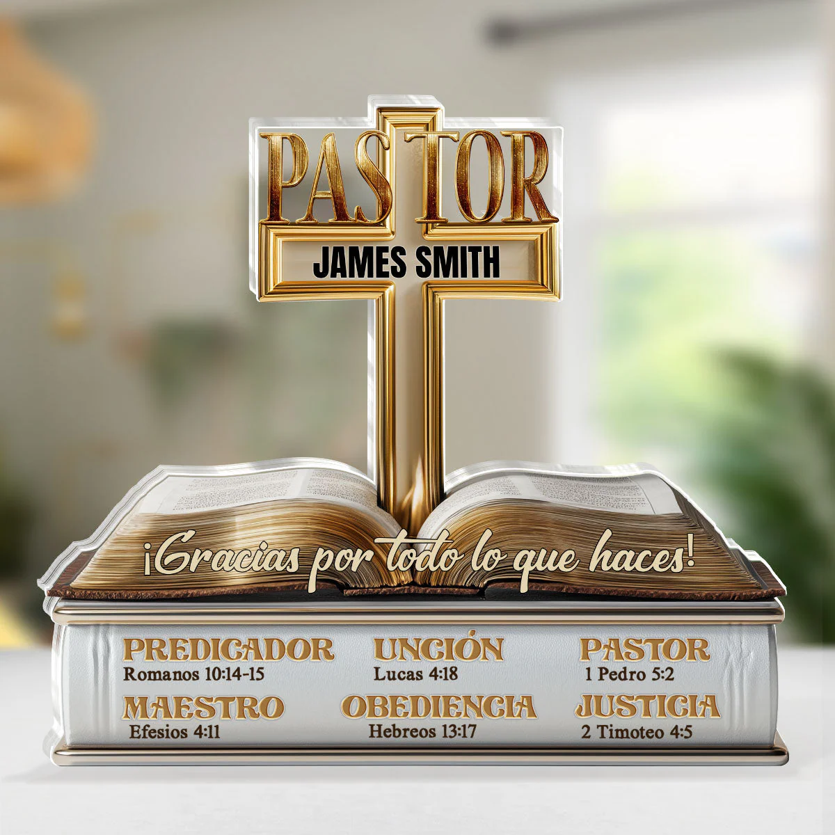 Mi Pastor - Personalized Acrylic Plaque TD118 - Image 5