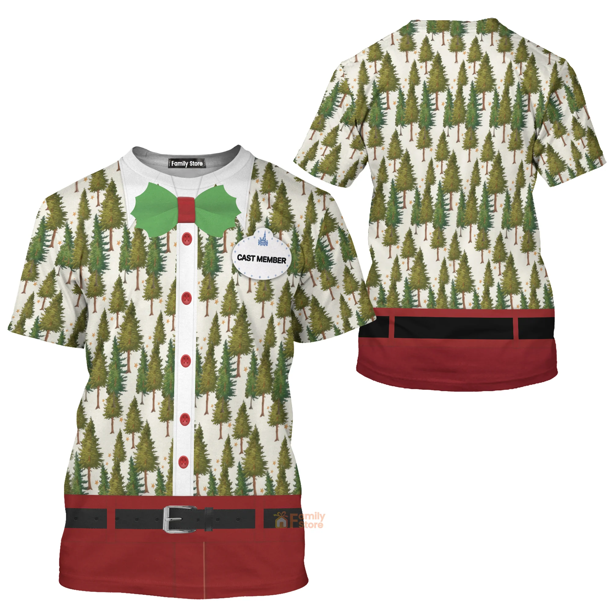 Mickey Very Merry Christmas Party Disney Cast Member Costume T-Shirt - Image 3