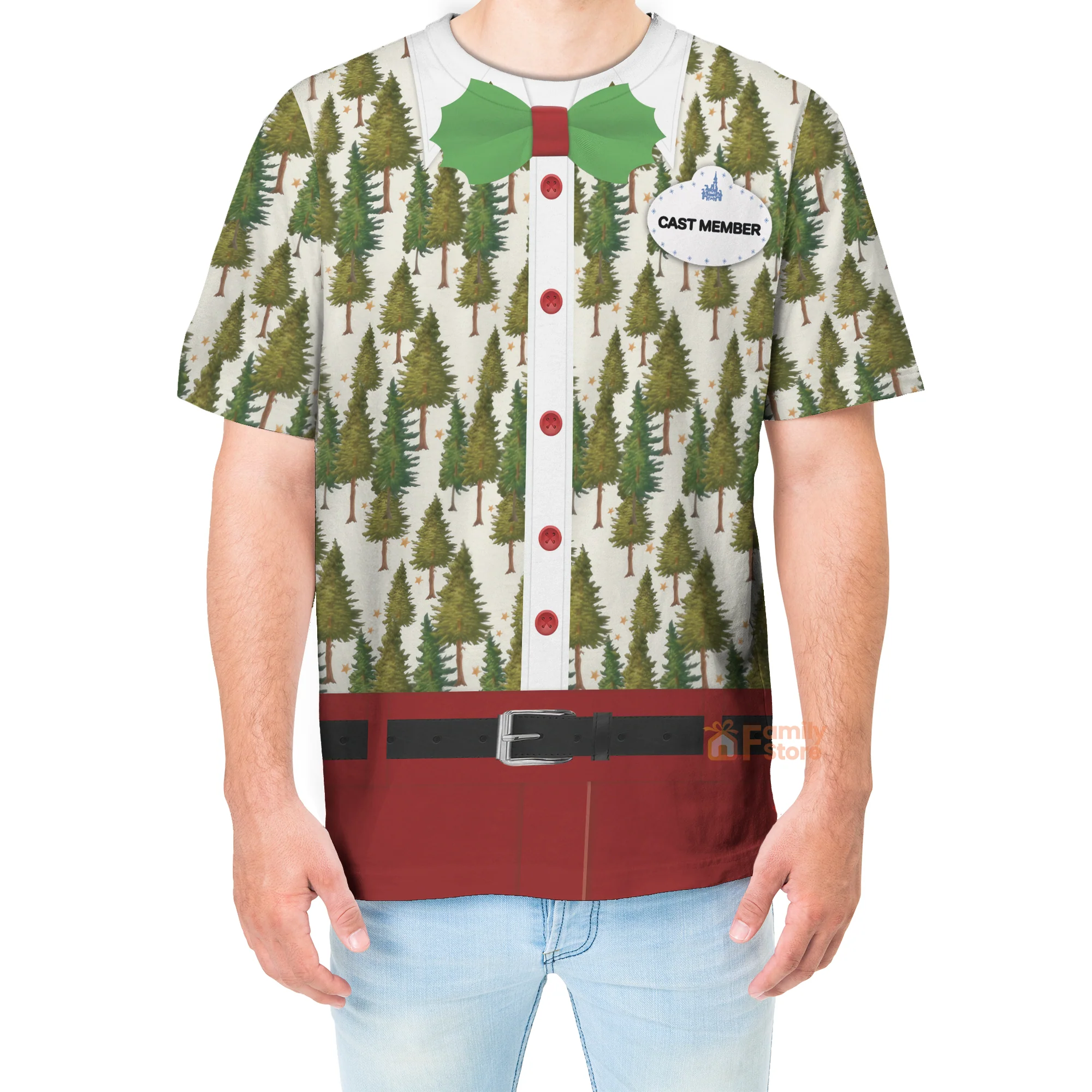 Mickey Very Merry Christmas Party Disney Cast Member Costume T-Shirt - Image 4