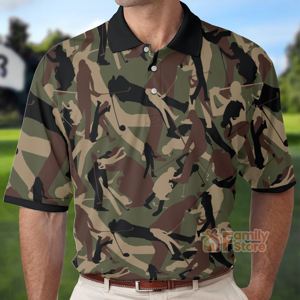 Military Golfing - Men Polo Shirt