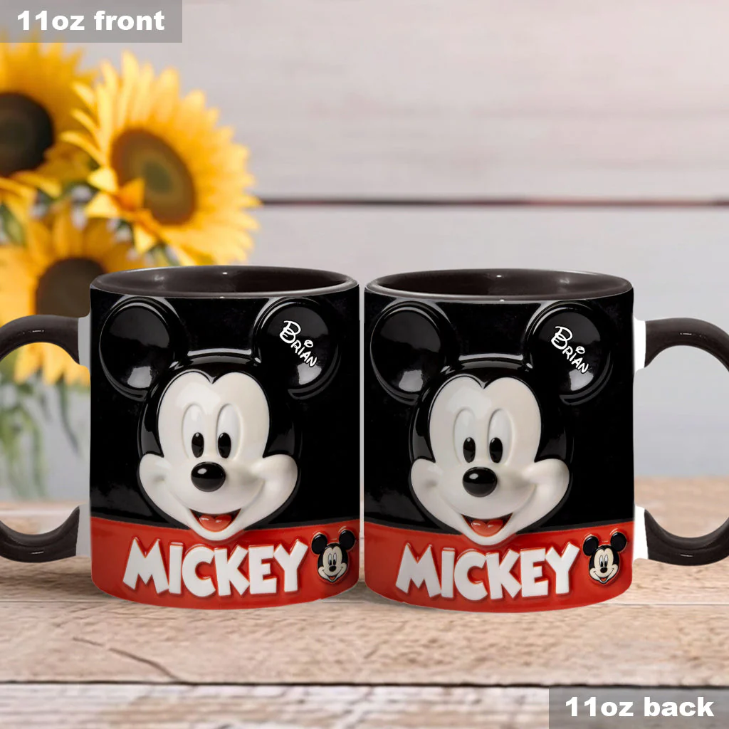 MkMo Just Love Magic Mouse - Personalized Accent Mug - Gift For Movie Fans NL122 - Image 2