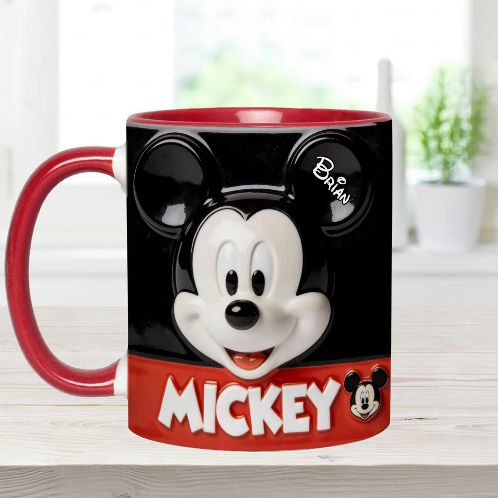 MkMo Just Love Magic Mouse - Personalized Accent Mug - Gift For Movie Fans NL122 - Image 5