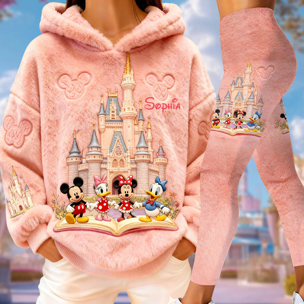 MkMo Magic Castle With Magic Mouse - Personalized Hoodie and Leggings - Gift For Her, Fan Movies HH01