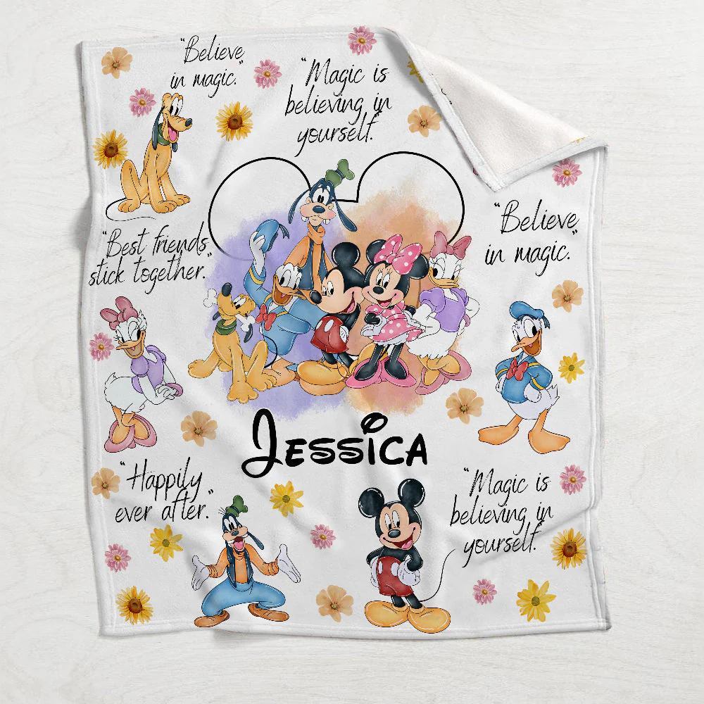 MkMo Magic Moments Are With You - Personalized Blanket - Gift For Fans, Gift For BFF, Besties NA94 - Image 4