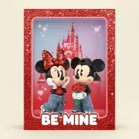 MkMo Magic Mouse Be Mine - Personalized Acrylic Plaque - Gift For Couple, Fan Movies HH01 - Image 2