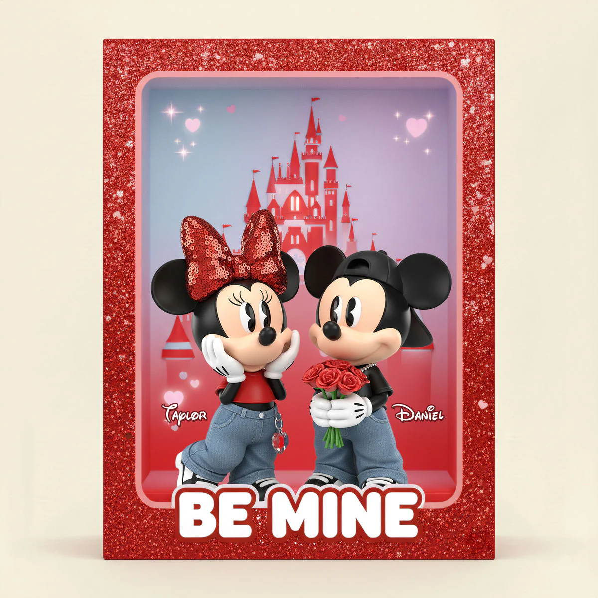 MkMo Magic Mouse Be Mine - Personalized Acrylic Plaque - Gift For Couple, Fan Movies HH01 - Image 8