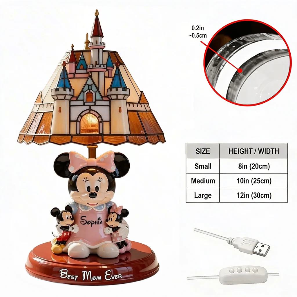 MkMo Magic Mouse Best Mom Ever - Personalized Custom Shape Acrylic Light Box - Gift For Movie Fans, Mother's Day HH01 - Image 4