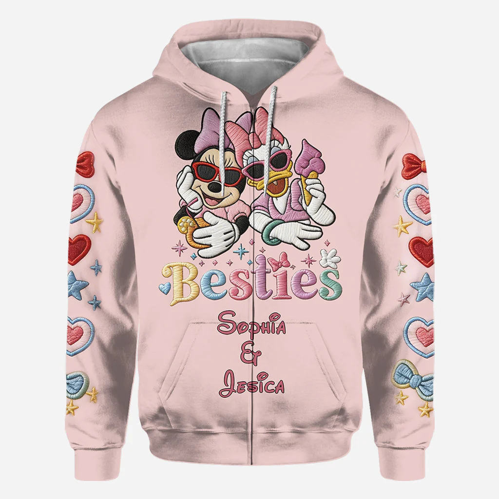 MkMo Magic Mouse Besties Forever - Personalized All Over Shirt - Gift For Her, Movie Fans NL122 - Image 3