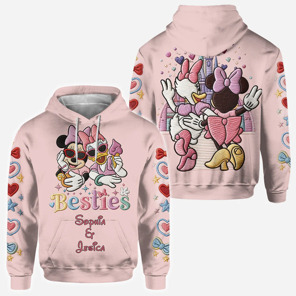 MkMo Magic Mouse Besties Forever - Personalized All Over Shirt - Gift For Her, Movie Fans NL122 - Image 5
