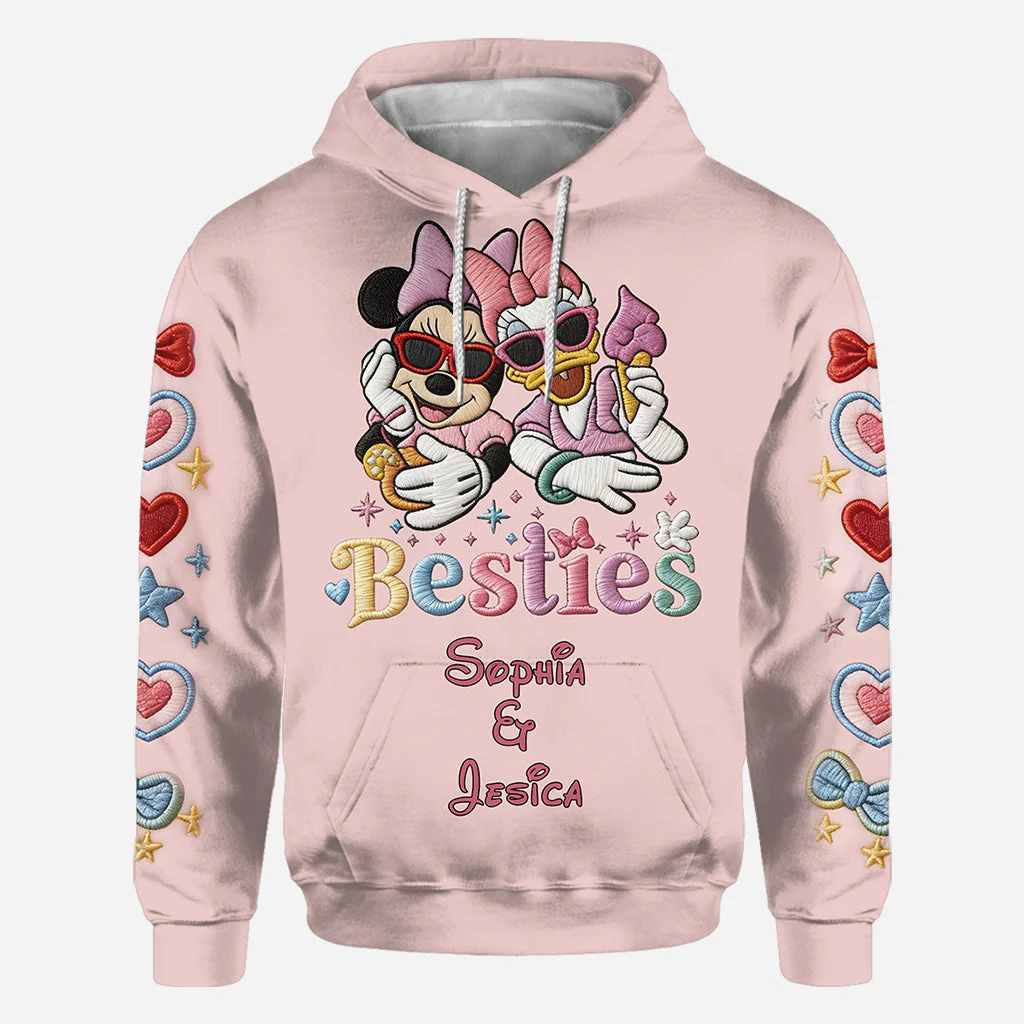 MkMo Magic Mouse Besties Forever - Personalized All Over Shirt - Gift For Her, Movie Fans NL122 - Image 6