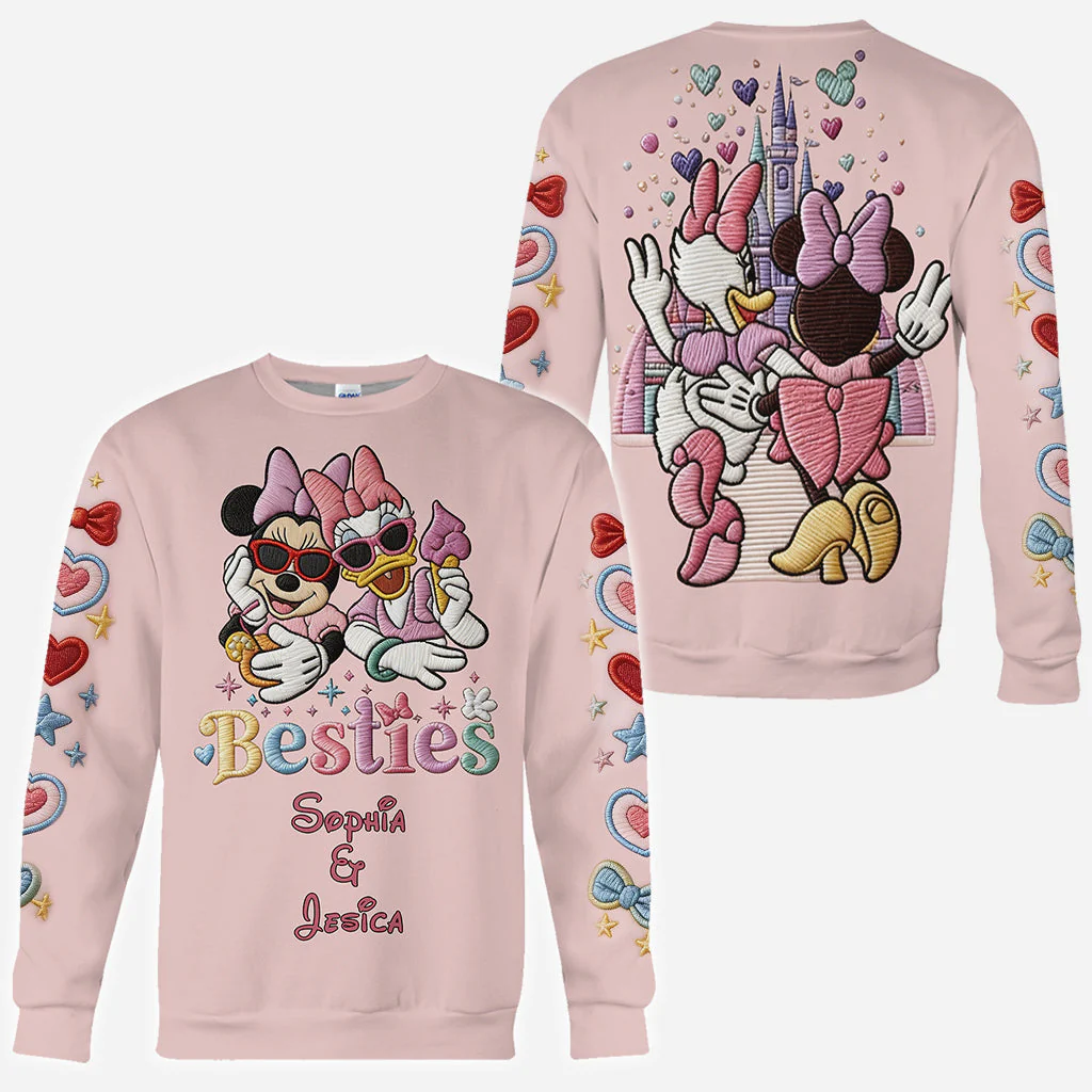 MkMo Magic Mouse Besties Forever - Personalized All Over Shirt - Gift For Her, Movie Fans NL122 - Image 8