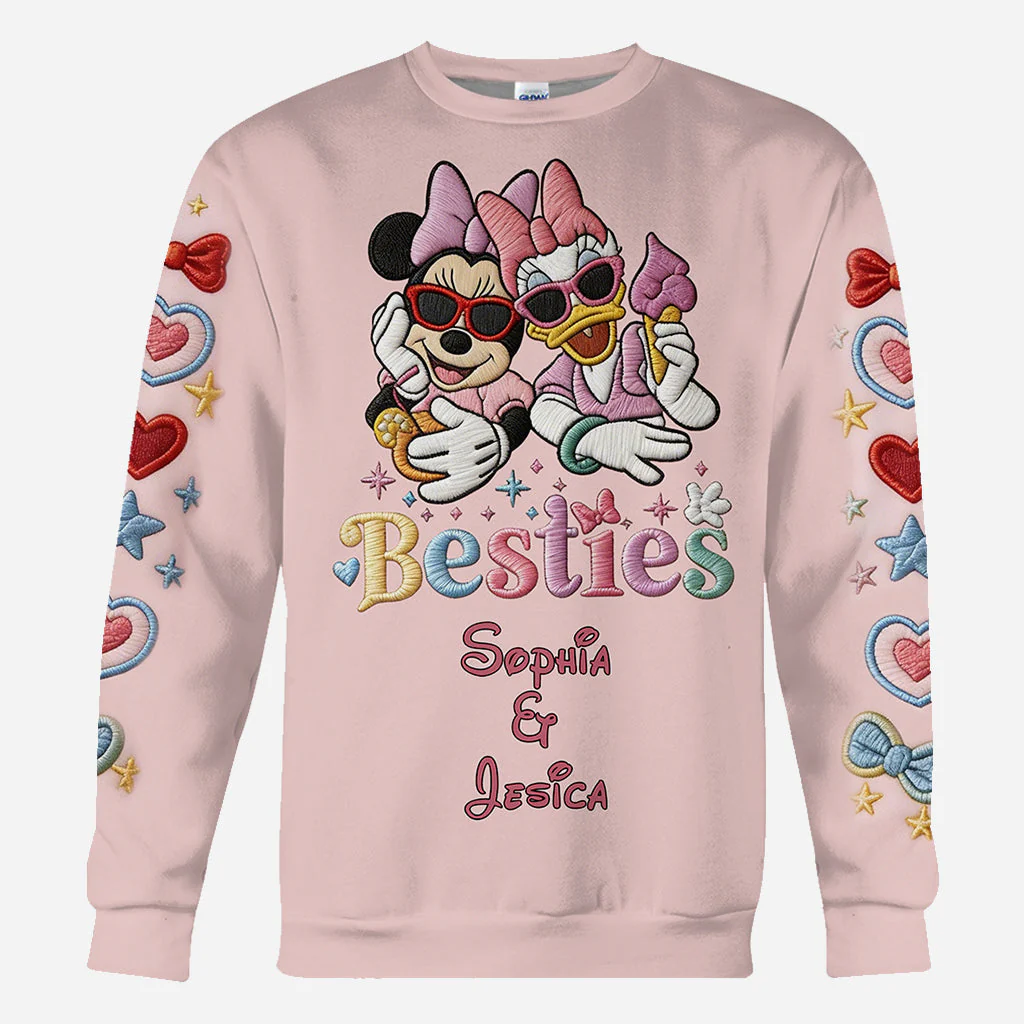 MkMo Magic Mouse Besties Forever - Personalized All Over Shirt - Gift For Her, Movie Fans NL122 - Image 9