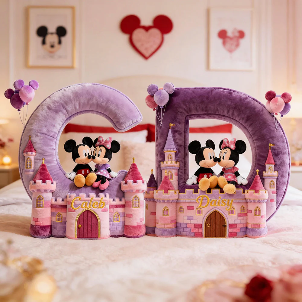 MkMo Magic Mouse Castle Alphabet You Are My Once - Personalized Custom Shaped Pillow - Gift For Movie Fans, Couples NL122 - Image 2