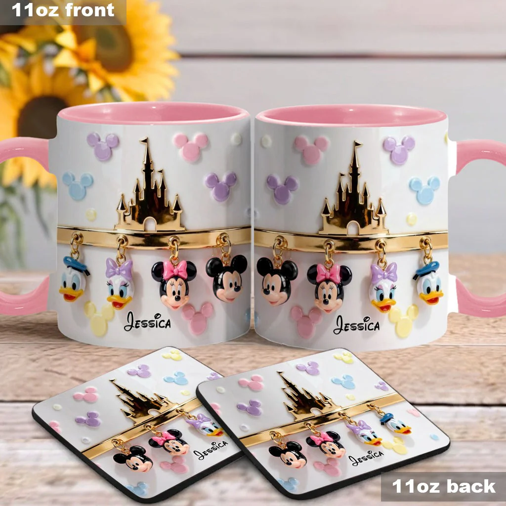 MkMo Magic Mouse Castle - Personalized Accent Mug - Gift For Movie Fans NL122 - Image 3