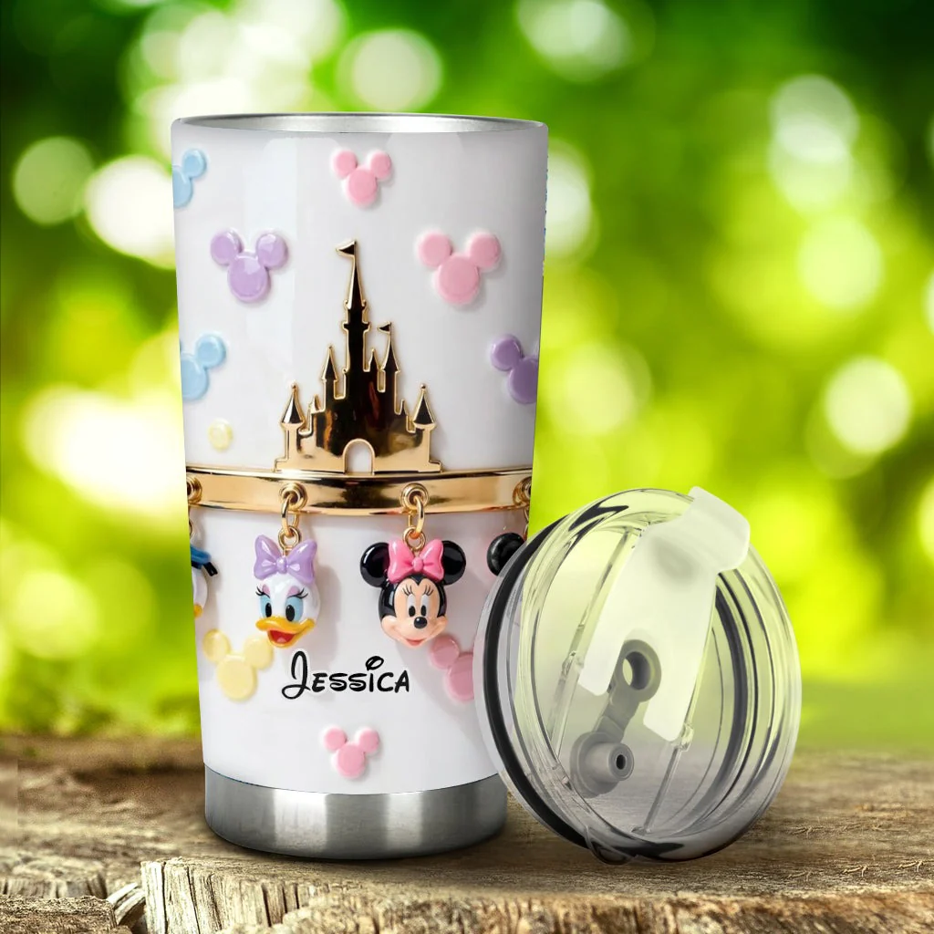 MkMo Magic Mouse Castle - Personalized Tumbler - Gift For Movie Fans NL122 - Image 2