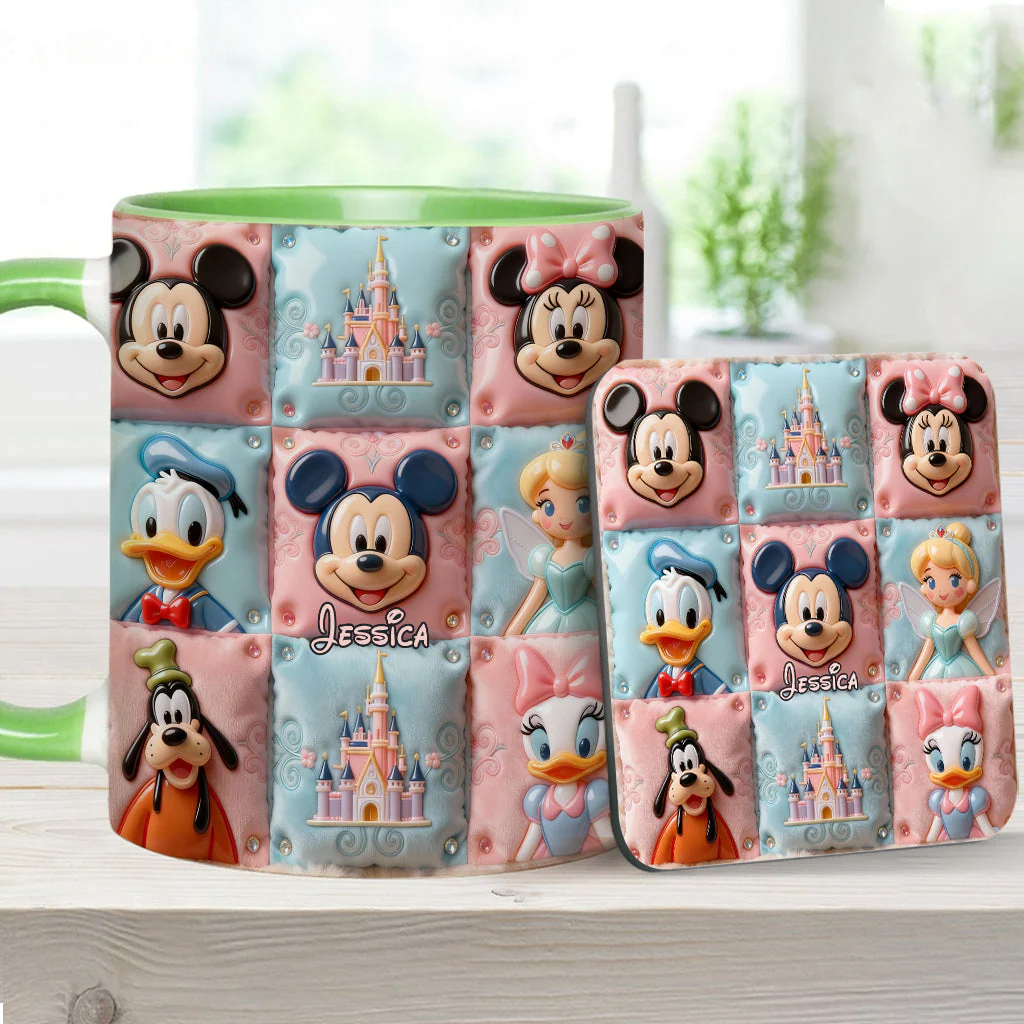 MkMo Magic Mouse Castle With Friends - Personalized Accent Mug - Gift For Movie Fans, Daughters, Family NL122 - Image 10