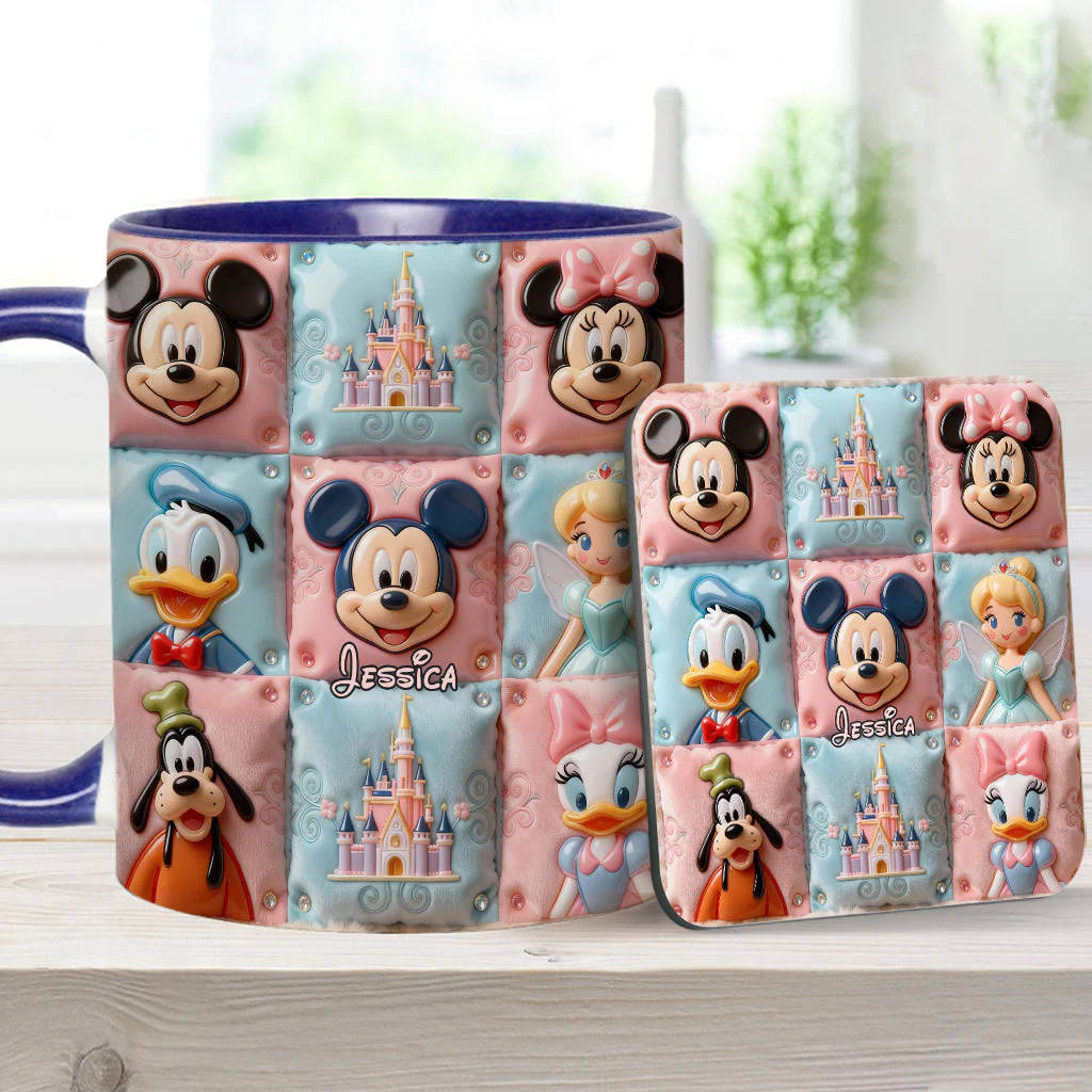 MkMo Magic Mouse Castle With Friends - Personalized Accent Mug - Gift For Movie Fans, Daughters, Family NL122 - Image 12