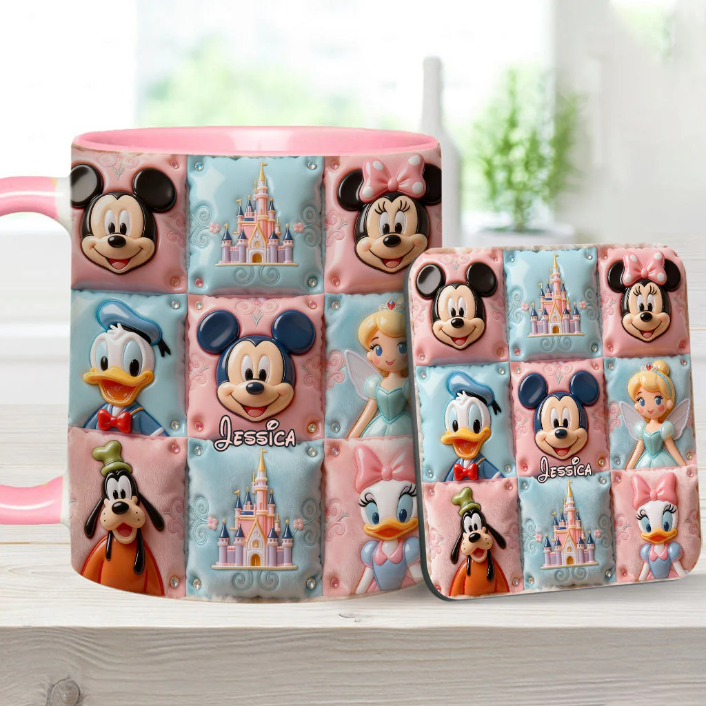 MkMo Magic Mouse Castle With Friends - Personalized Accent Mug - Gift For Movie Fans, Daughters, Family NL122 - Image 13