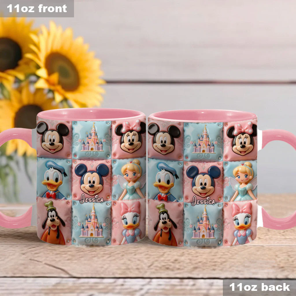 MkMo Magic Mouse Castle With Friends - Personalized Accent Mug - Gift For Movie Fans, Daughters, Family NL122 - Image 6