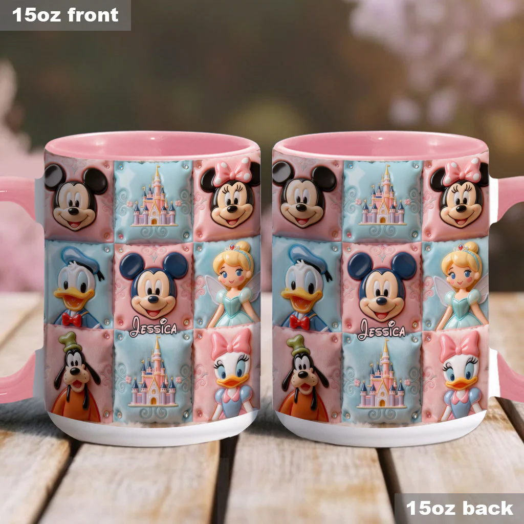 MkMo Magic Mouse Castle With Friends - Personalized Accent Mug - Gift For Movie Fans, Daughters, Family NL122 - Image 7