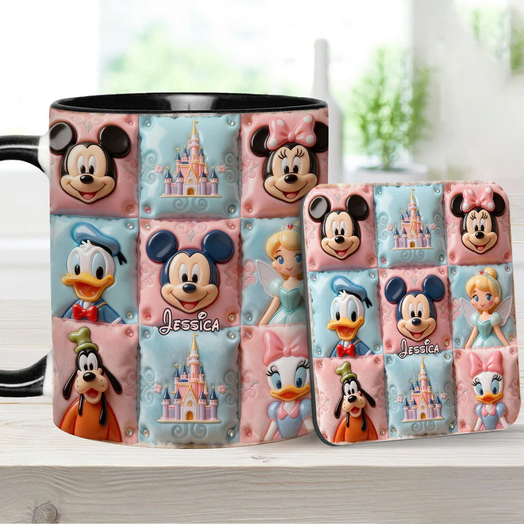 MkMo Magic Mouse Castle With Friends - Personalized Accent Mug - Gift For Movie Fans, Daughters, Family NL122 - Image 8