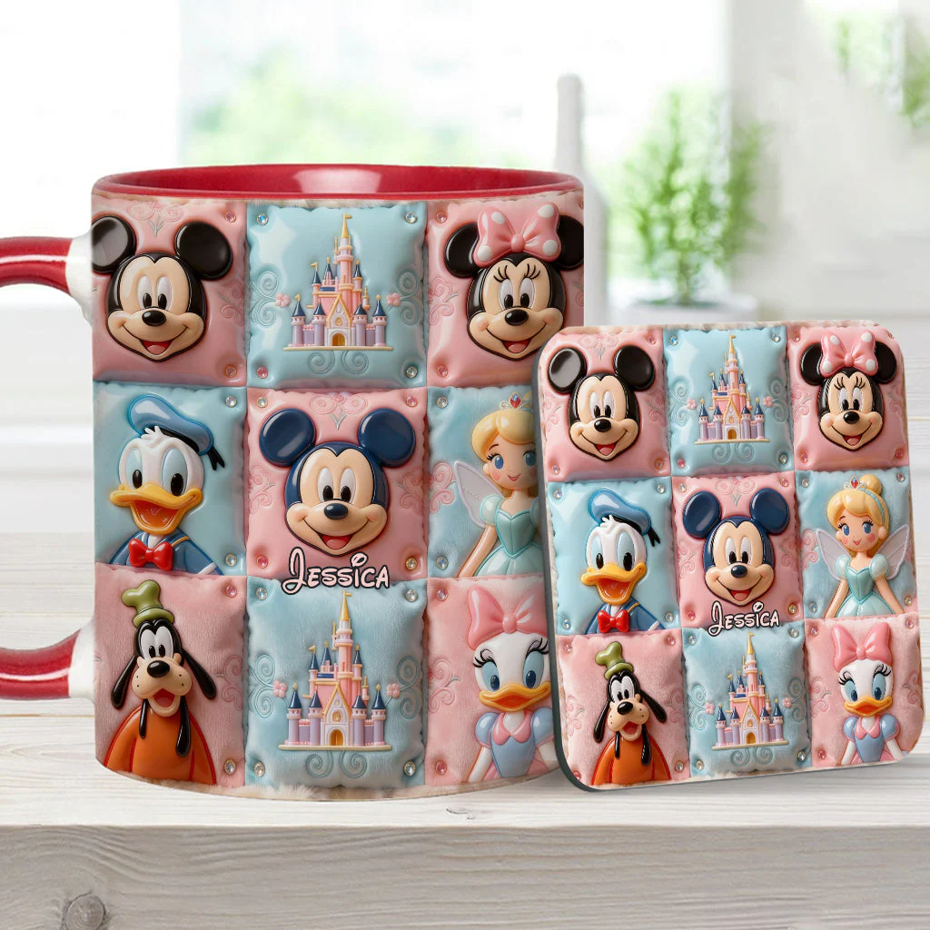 MkMo Magic Mouse Castle With Friends - Personalized Accent Mug - Gift For Movie Fans, Daughters, Family NL122 - Image 9