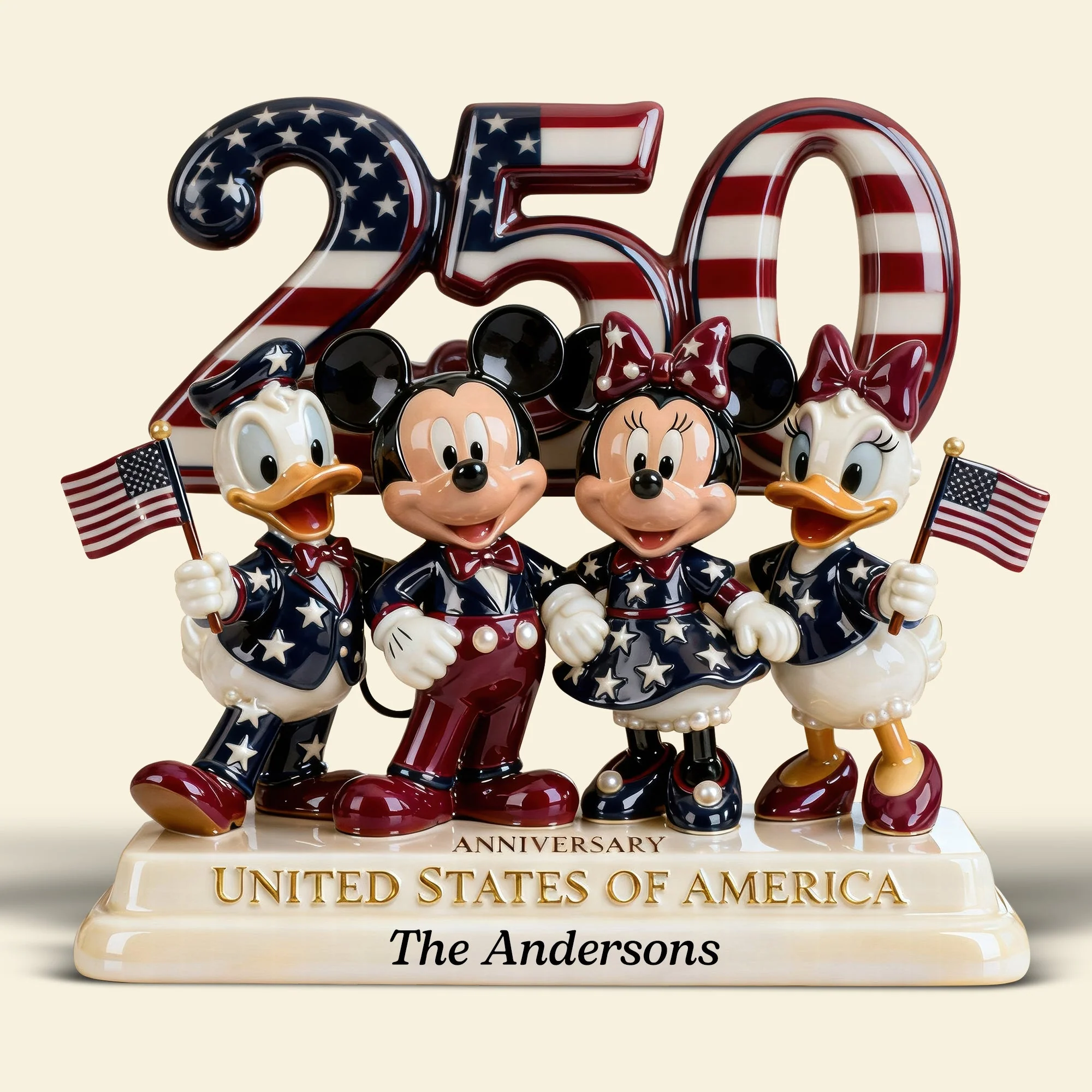 MkMo Magic Mouse Celebrate 250th Anniversary Of USA - Personalized Custom Shaped Acrylic Plaque - Gift For Patriots NL122 - Image 4