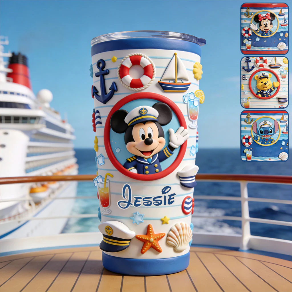 MkMo Magic Mouse Cruising Together - Personalized Tumbler - Gift For Movie Fans NL122