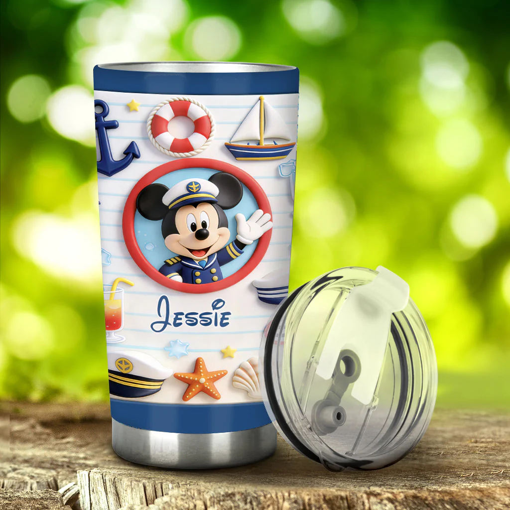 MkMo Magic Mouse Cruising Together - Personalized Tumbler - Gift For Movie Fans NL122 - Image 3