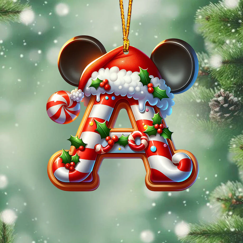 MkMo Magic Mouse Ears Christmas Patterns - Personalized Acrylic Ornament - Funny Gifts For Family Members NA94 - Image 3