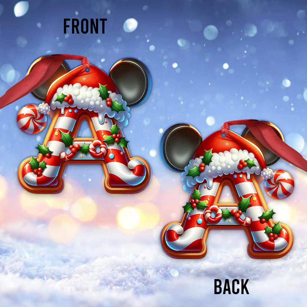 MkMo Magic Mouse Ears Christmas Patterns - Personalized Acrylic Ornament - Funny Gifts For Family Members NA94 - Image 5