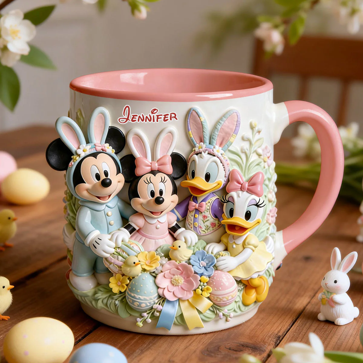 MkMo Magic Mouse Easter's Day - Personalized Accent Mug - Gift For Easter's Day NL122