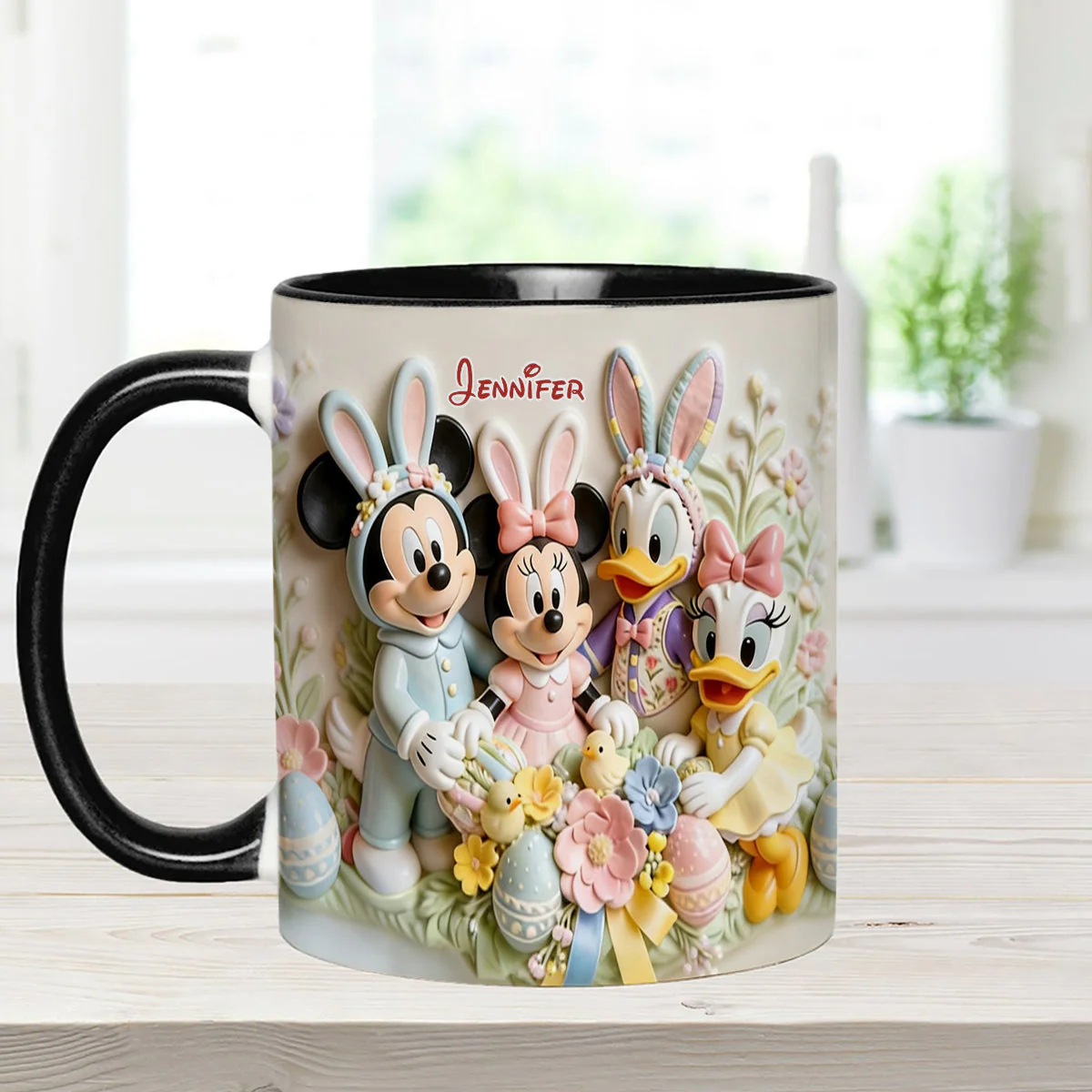 MkMo Magic Mouse Easter's Day - Personalized Accent Mug - Gift For Easter's Day NL122 - Image 2