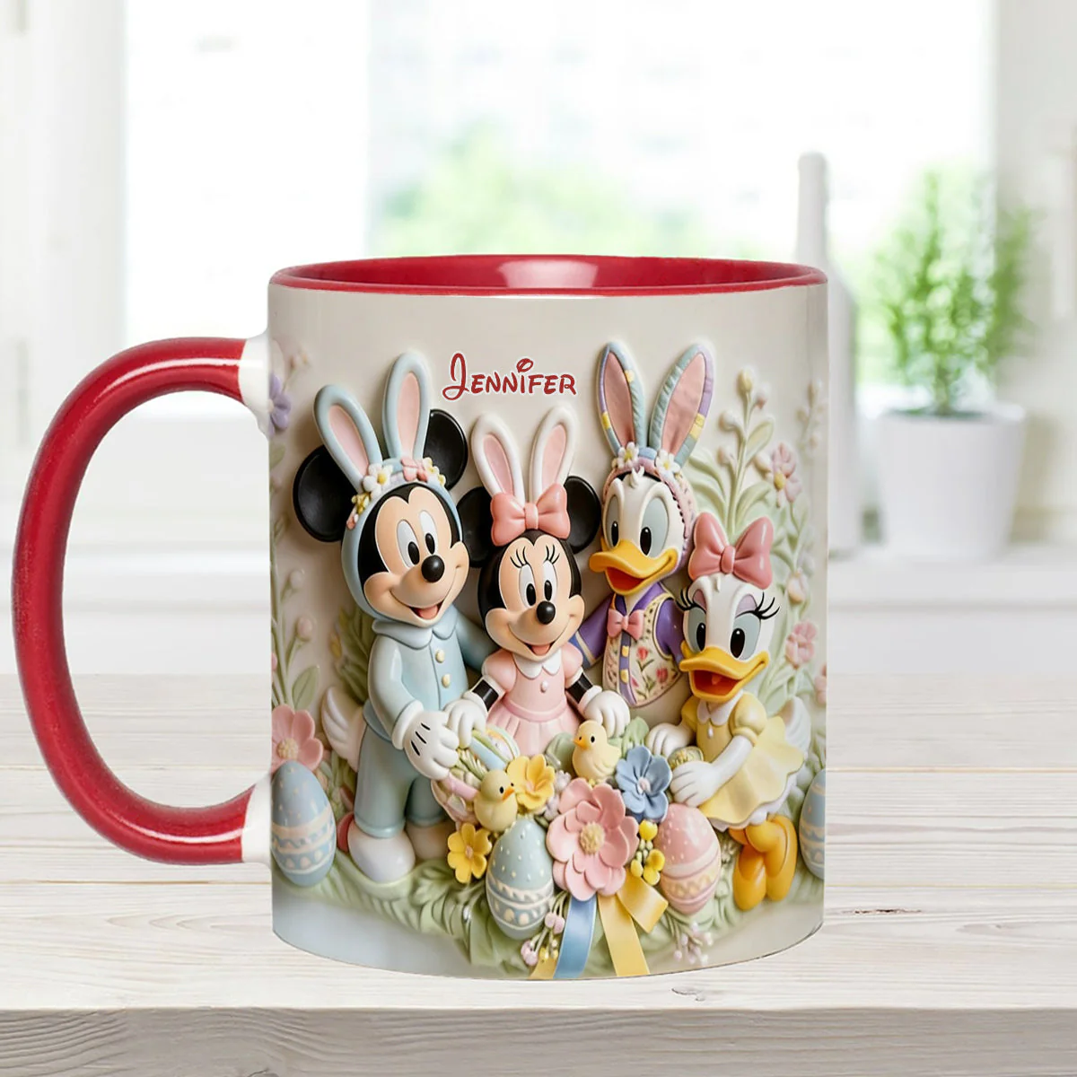 MkMo Magic Mouse Easter's Day - Personalized Accent Mug - Gift For Easter's Day NL122 - Image 3