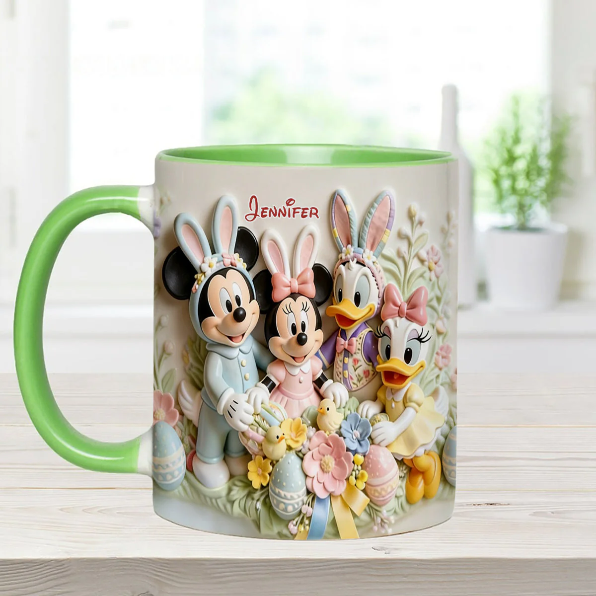 MkMo Magic Mouse Easter's Day - Personalized Accent Mug - Gift For Easter's Day NL122 - Image 4