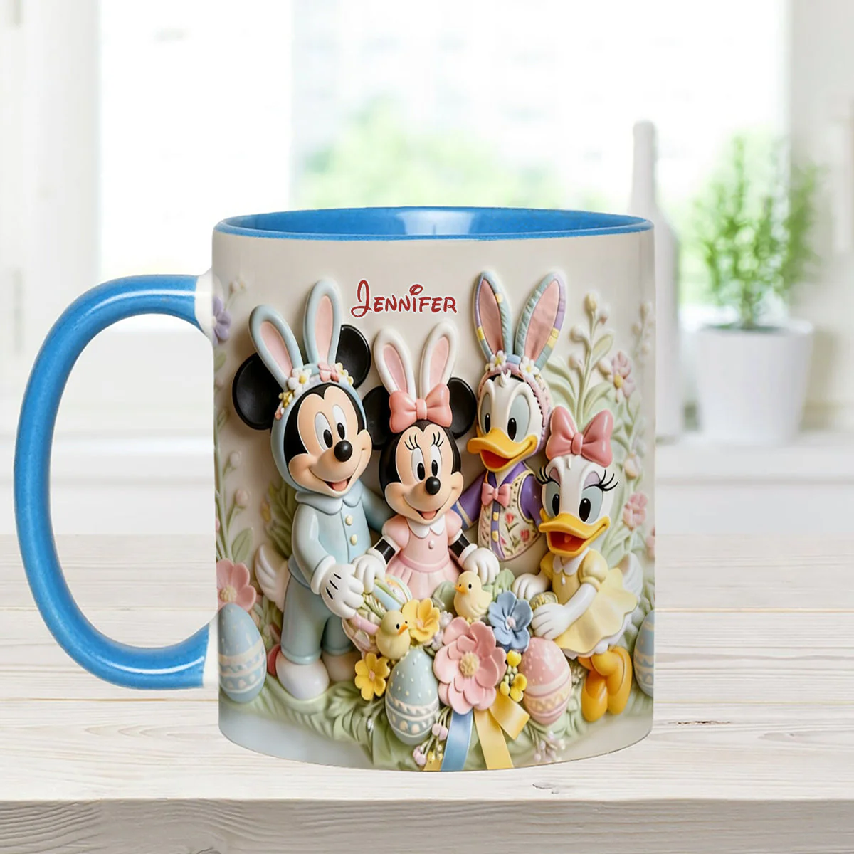 MkMo Magic Mouse Easter's Day - Personalized Accent Mug - Gift For Easter's Day NL122 - Image 5