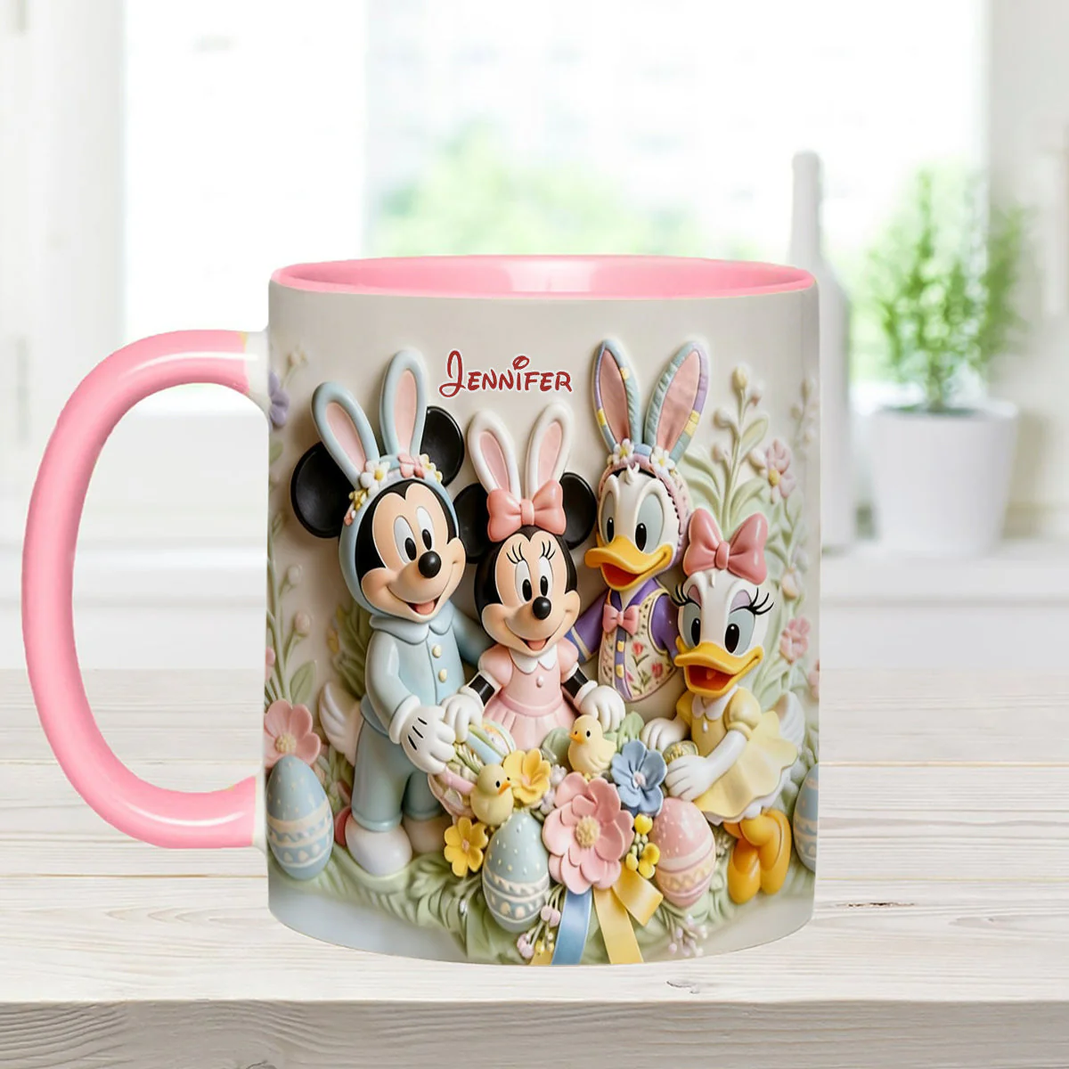 MkMo Magic Mouse Easter's Day - Personalized Accent Mug - Gift For Easter's Day NL122 - Image 6