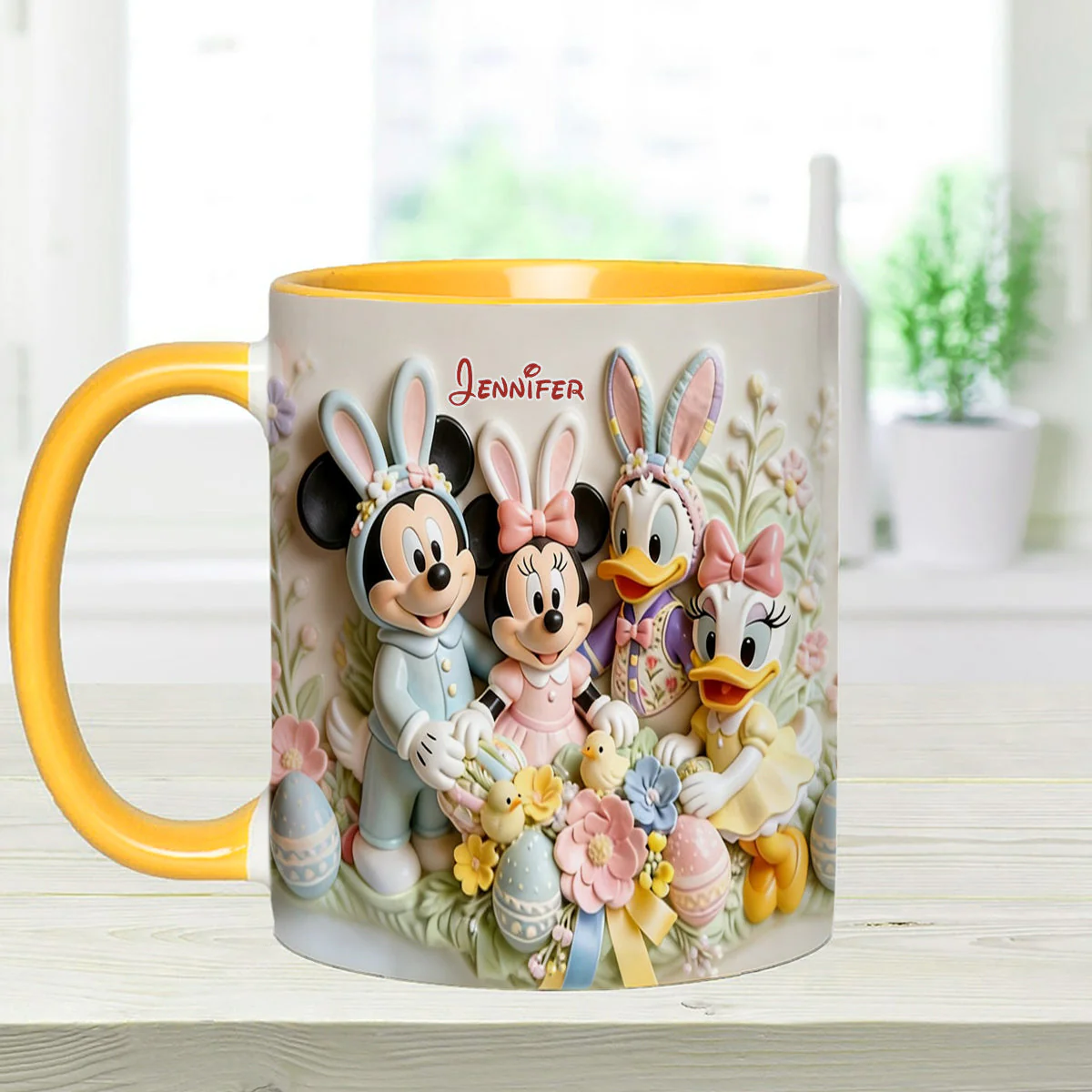 MkMo Magic Mouse Easter's Day - Personalized Accent Mug - Gift For Easter's Day NL122 - Image 8
