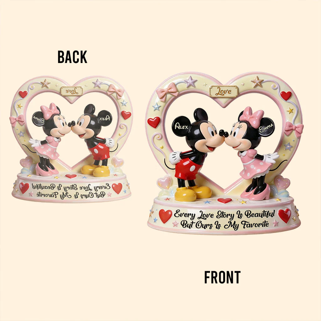 MkMo Magic Mouse Every Love Story Is Beautiful - Personalized Custom Shaped Acrylic Plaque - Gift For Movie Fans, Couples NL122 - Image 4