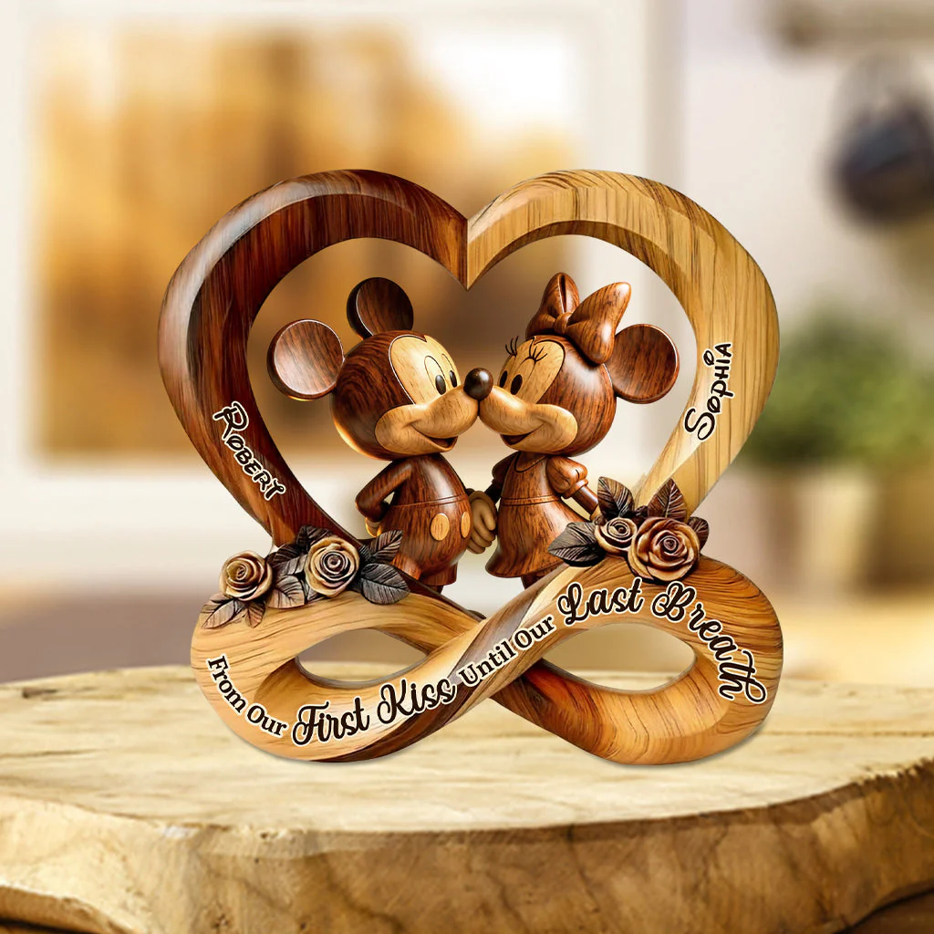 MkMo Magic Mouse From Our First Kiss To Our Last Breath - Personalized Acrylic Plaque - Gift For Couple, Valentine HH01 - Image 2