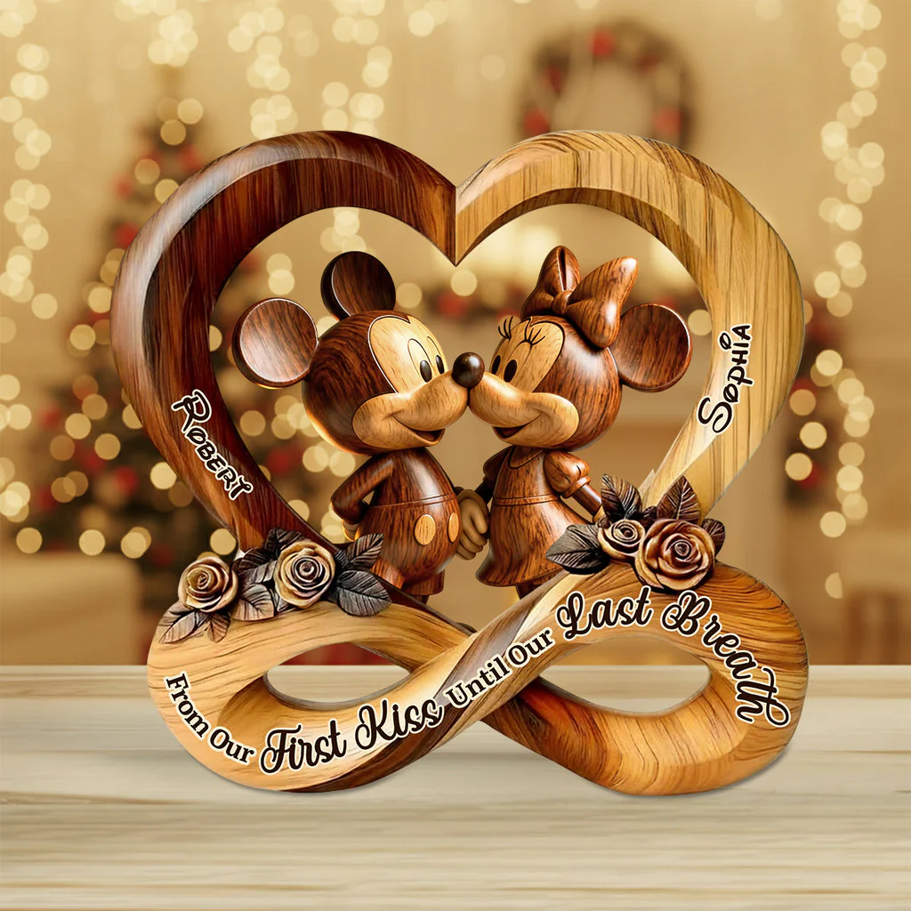 MkMo Magic Mouse From Our First Kiss To Our Last Breath - Personalized Acrylic Plaque - Gift For Couple, Valentine HH01 - Image 3