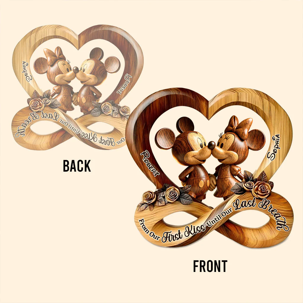 MkMo Magic Mouse From Our First Kiss To Our Last Breath - Personalized Acrylic Plaque - Gift For Couple, Valentine HH01 - Image 4