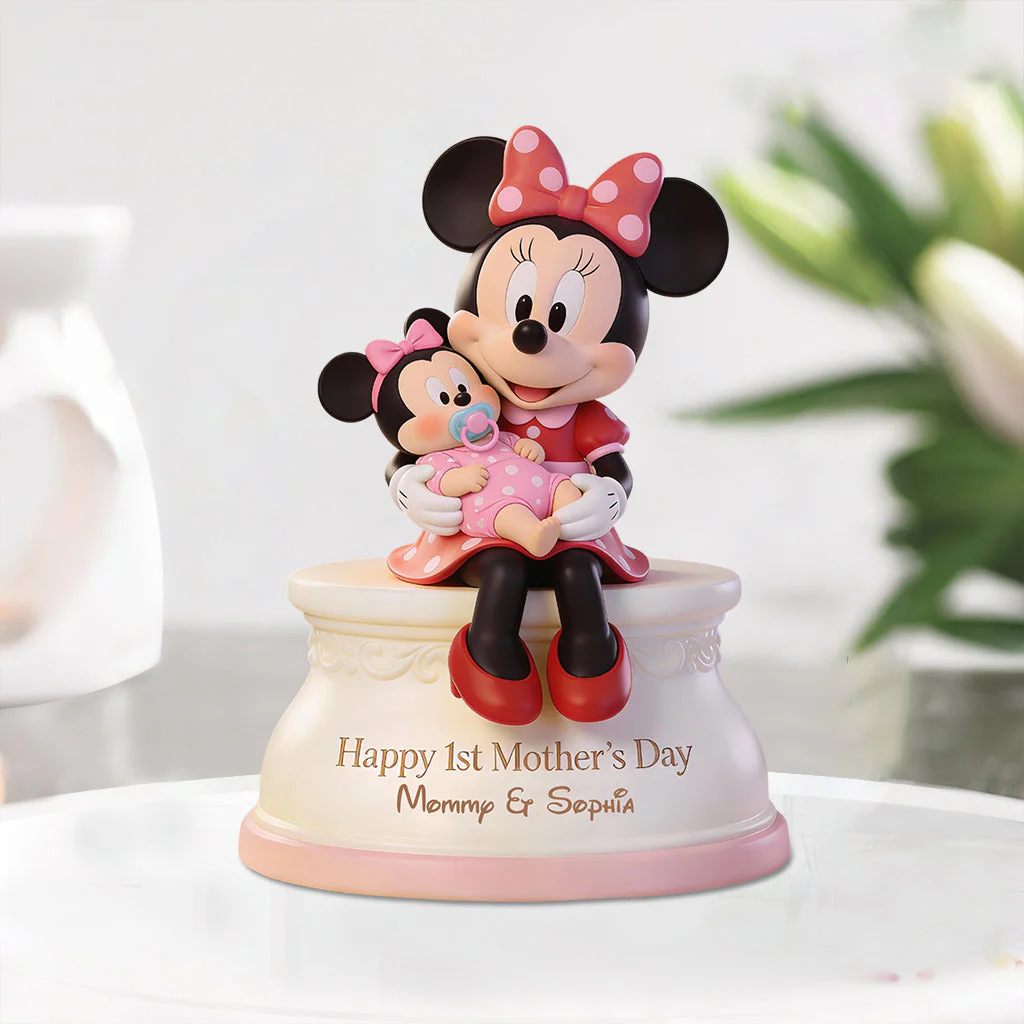 MkMo Magic Mouse Happy 1st Mother's Day - Personalized Acrylic Plaque - Gift For Her, Mom, Fan Movies HH01 - Image 3