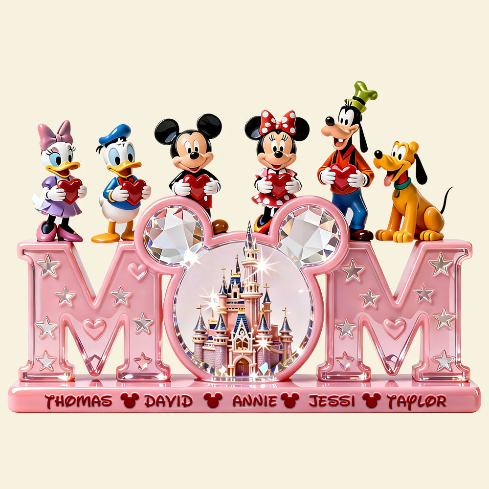 MkMo Magic Mouse Heartfelt Mom - Personalized Custom Shaped Acrylic Plaque - Gift For Mom NL122 - Image 5