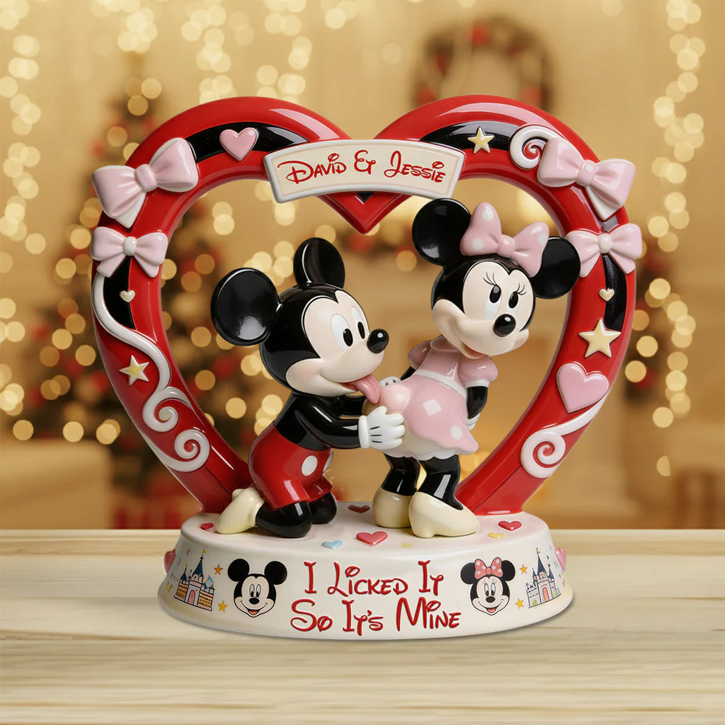 MkMo Magic Mouse I Licked It So It's Mine - Personalized Acrylic Plaque - Gift For Couple, Valentine HH01 - Image 3