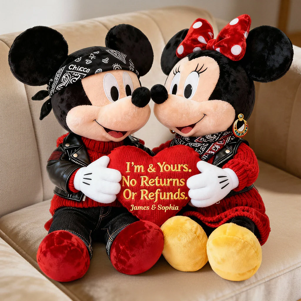 MkMo Magic Mouse I'm Yours No Returns Or Refunds - Personalized Custom Shape Pillow - Gift For Couple, Fan Movies HH01